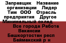 Заправщик › Название организации ­ Лидер Тим, ООО › Отрасль предприятия ­ Другое › Минимальный оклад ­ 23 000 - Все города Работа » Вакансии   . Башкортостан респ.,Баймакский р-н